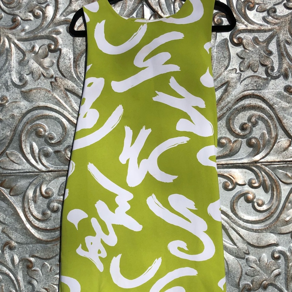 Lime green summer dress